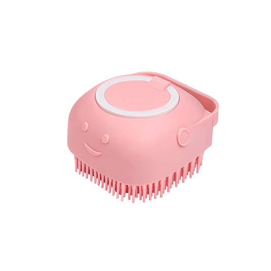 Silicone Massage Brush Shampoo Dispenser