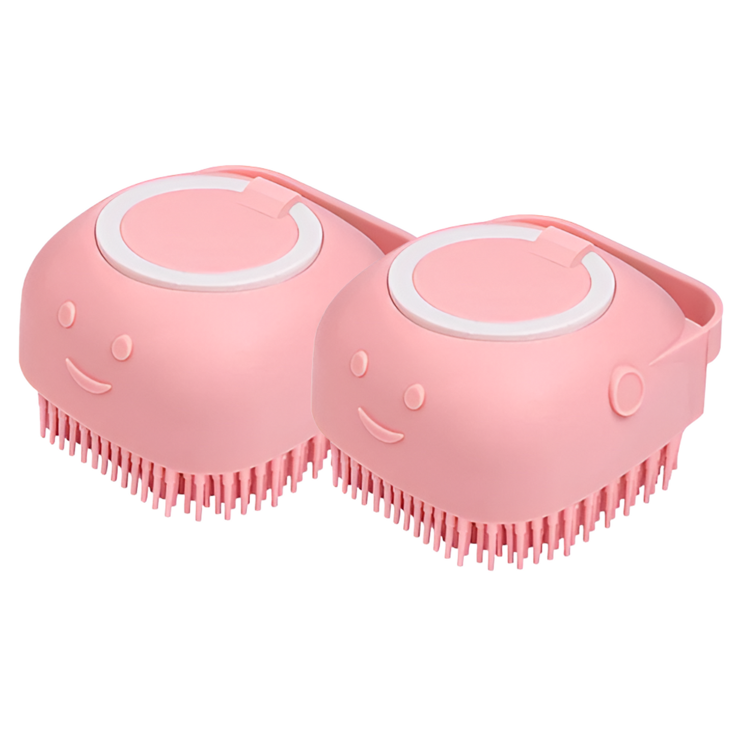 Silicone Massage Brush Shampoo Dispenser