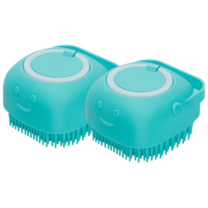 Silicone Massage Brush Shampoo Dispenser