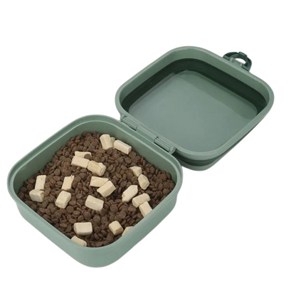 Portable 2-In-1 Collapsible Pet Bowl