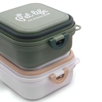Portable 2-In-1 Collapsible Pet Bowl