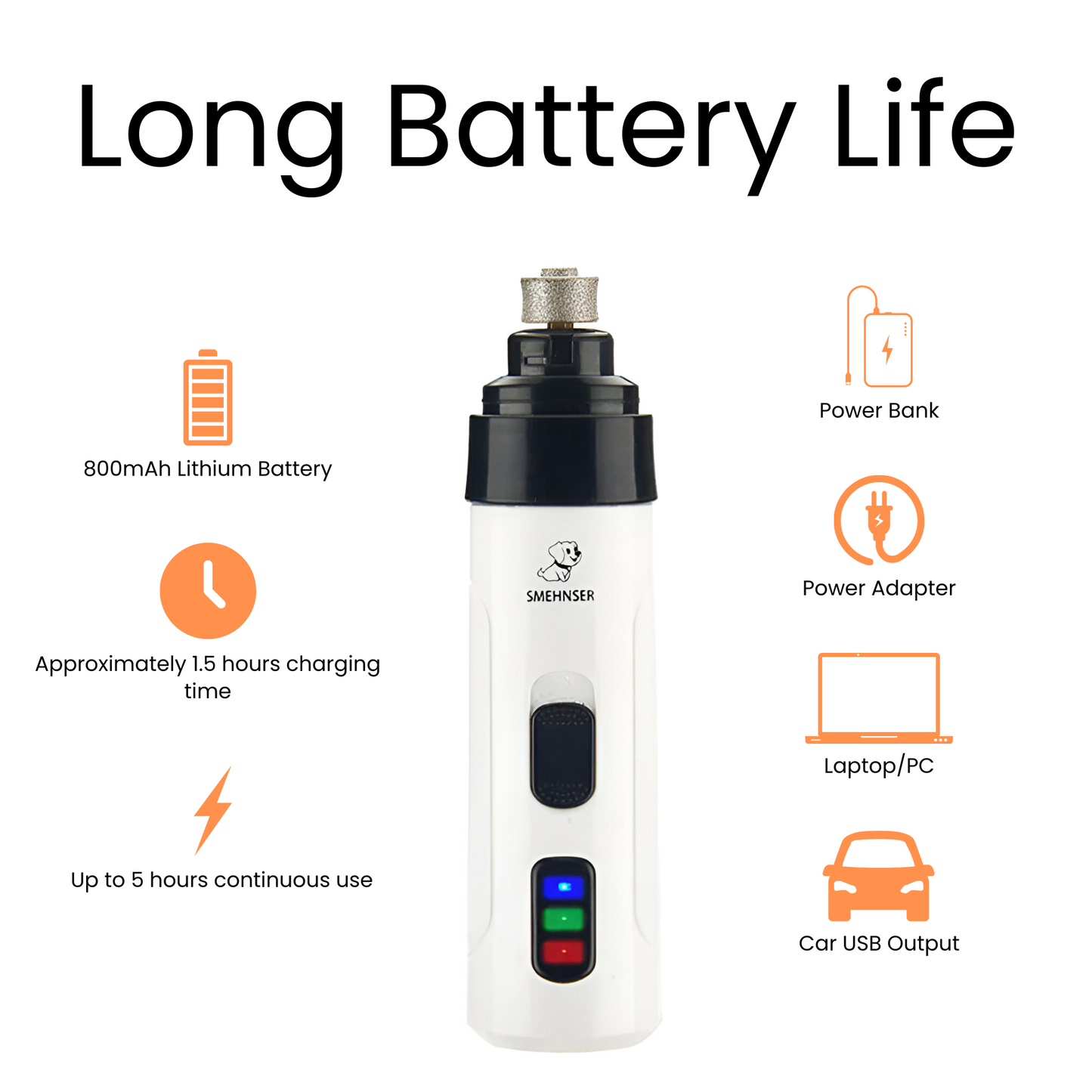Rechargeable Dog Nail Grinder