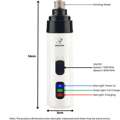 Rechargeable Dog Nail Grinder