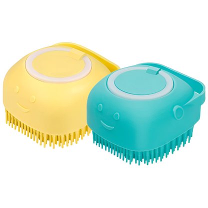 Silicone Massage Brush Shampoo Dispenser